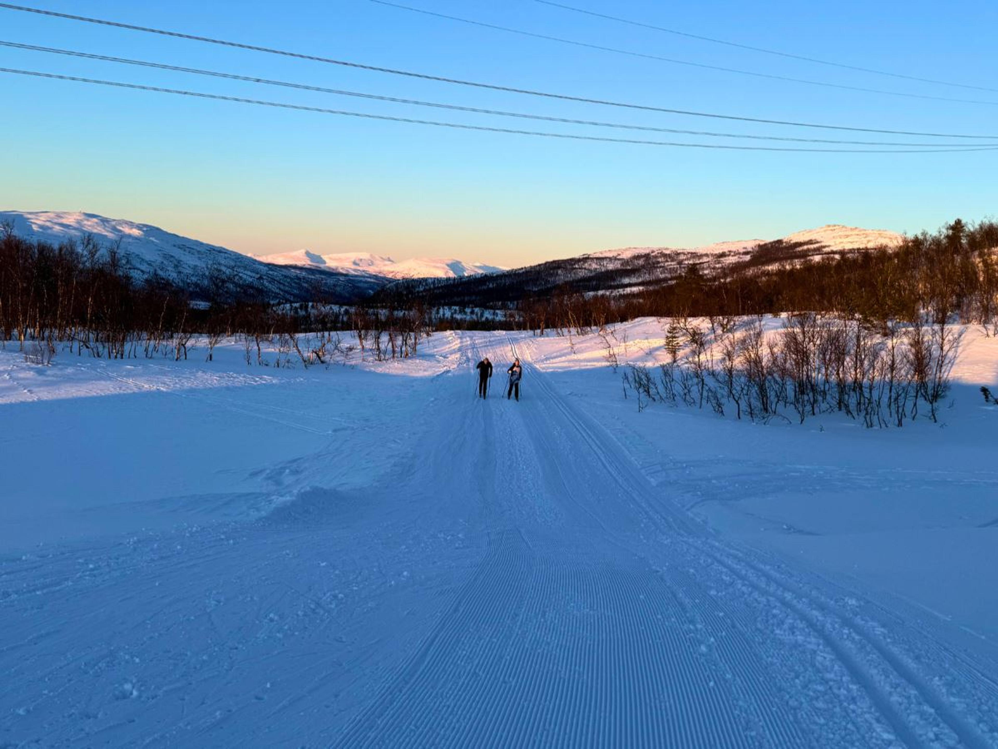 Arctic cross country skiing adventure for beginners