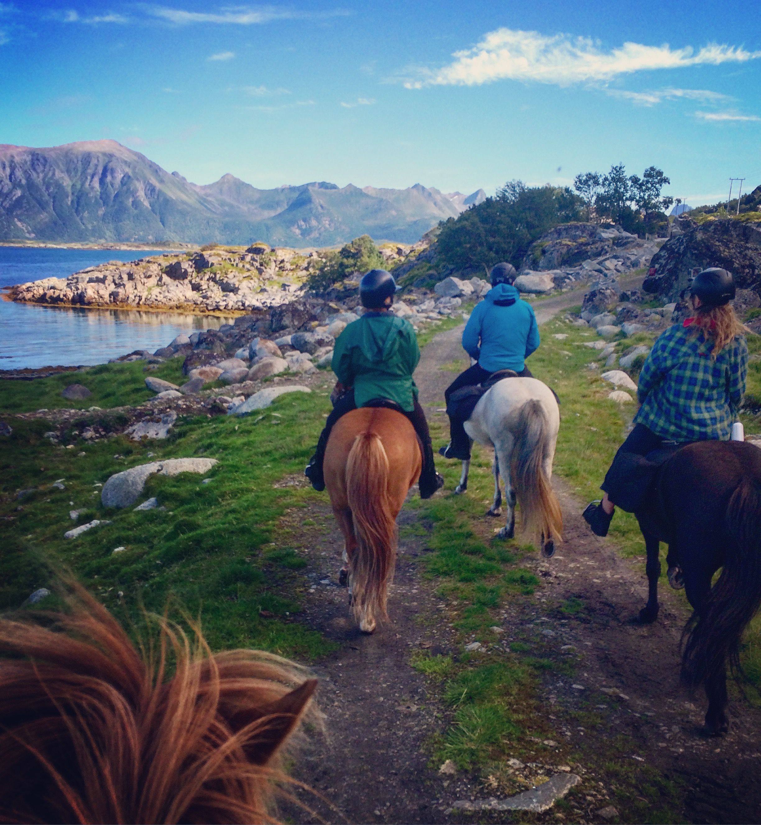 På tur i vakkert landskap