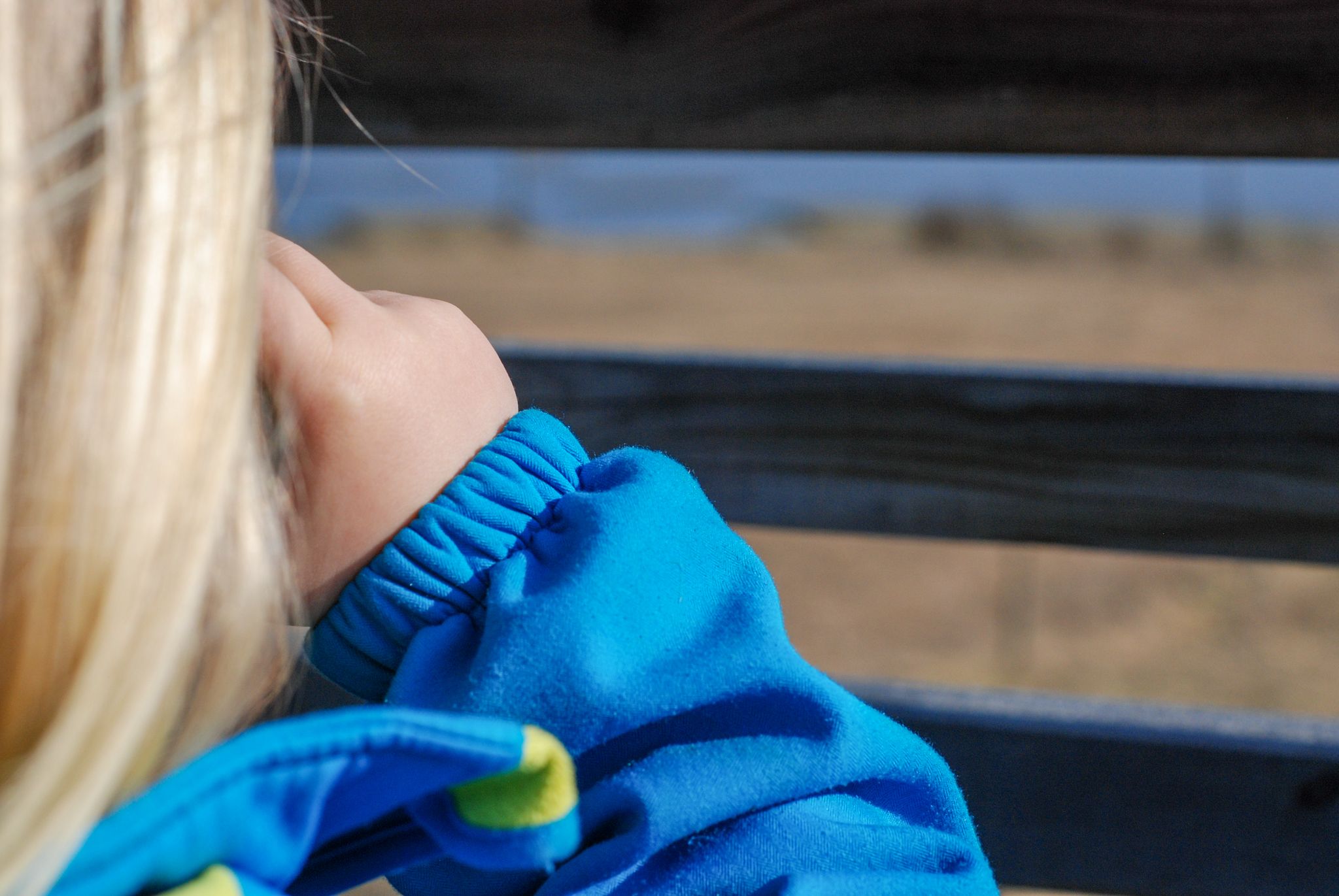girl looking with binoculars
