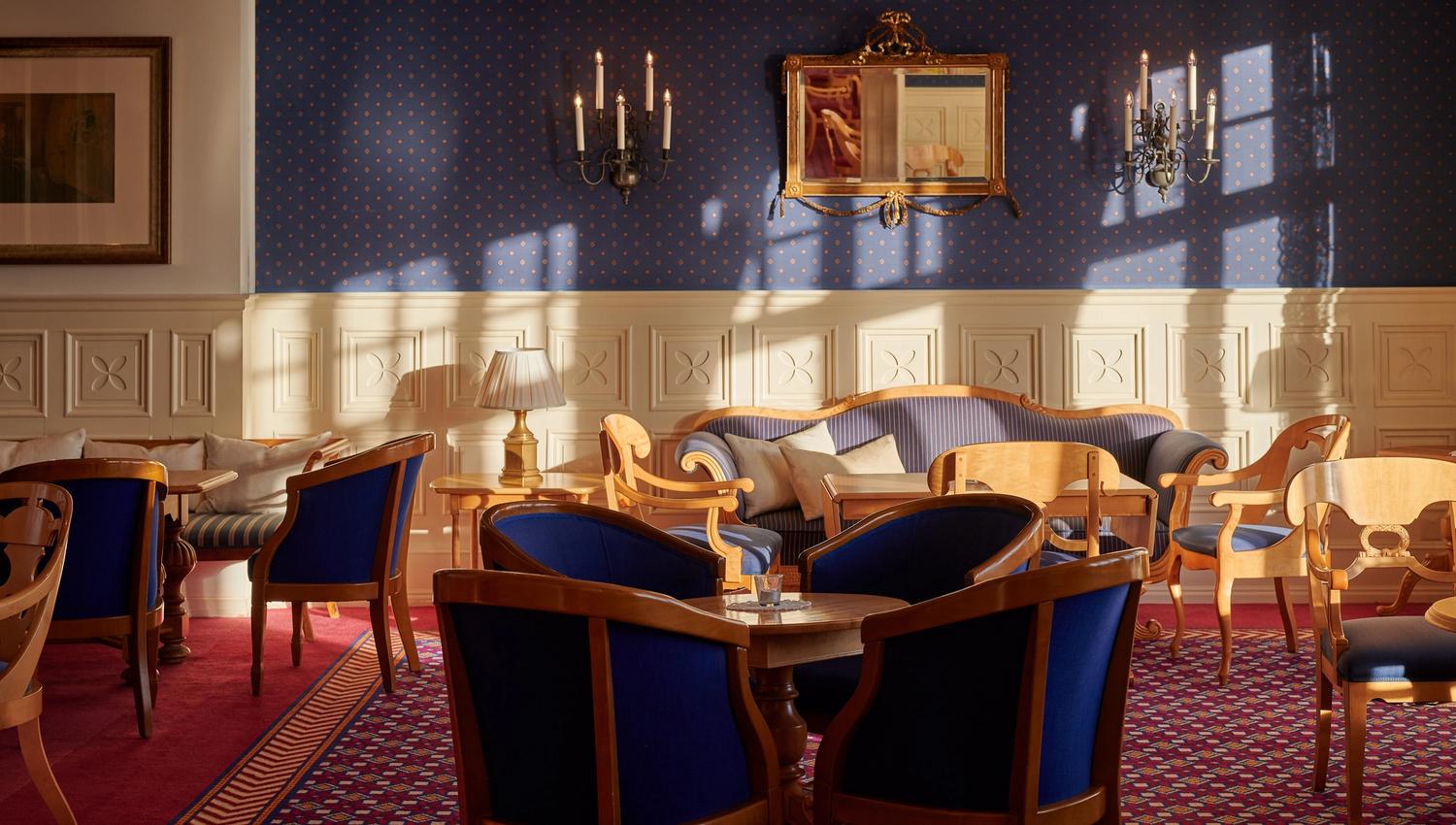 The blue lounge
