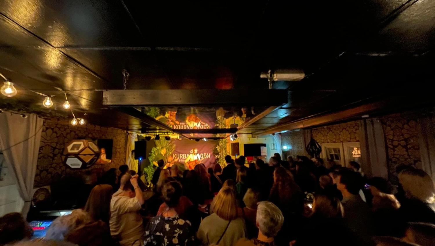 The music bar inside