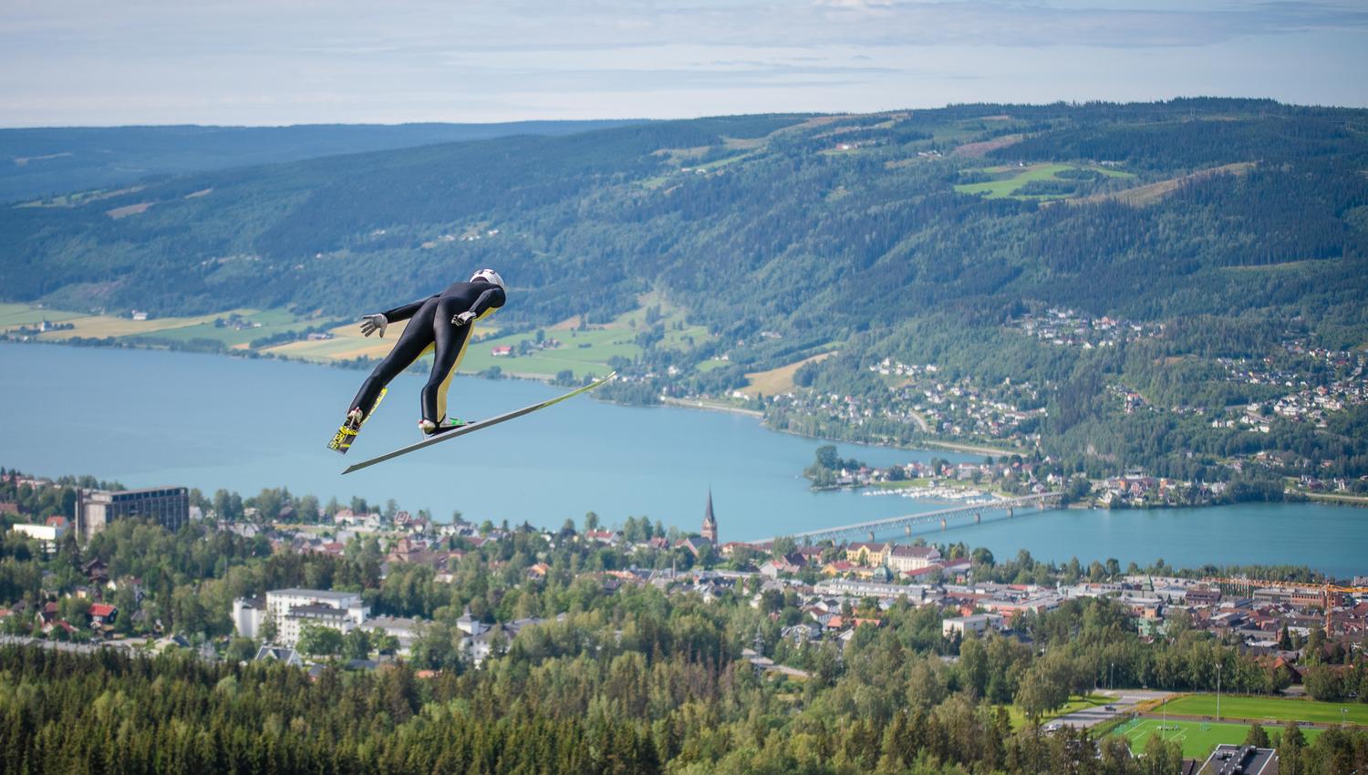 Skihopping på sommeren