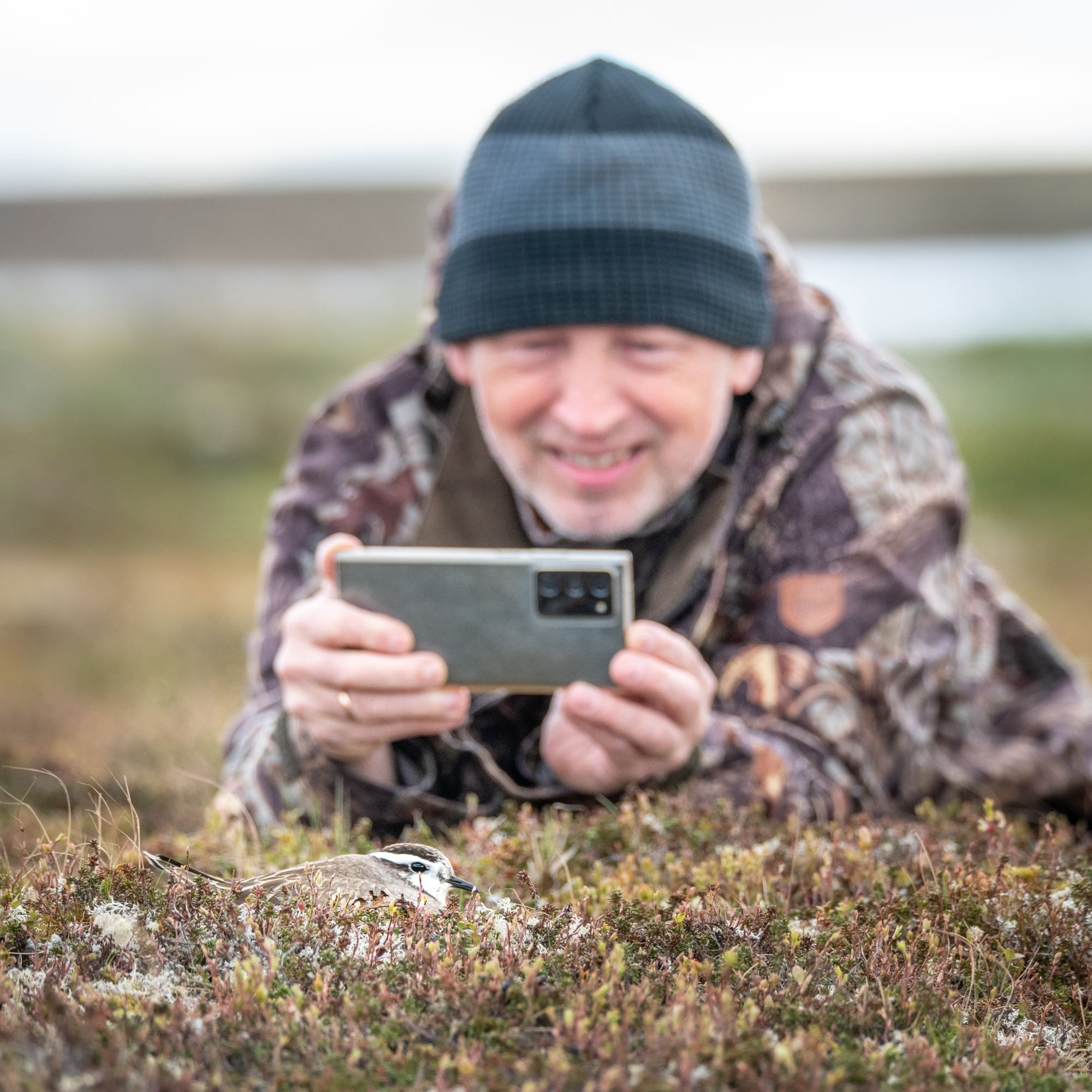 Bird watching with guide