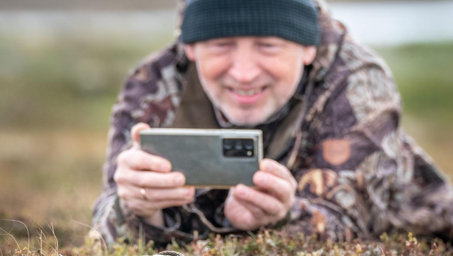 Bird watching with guide
