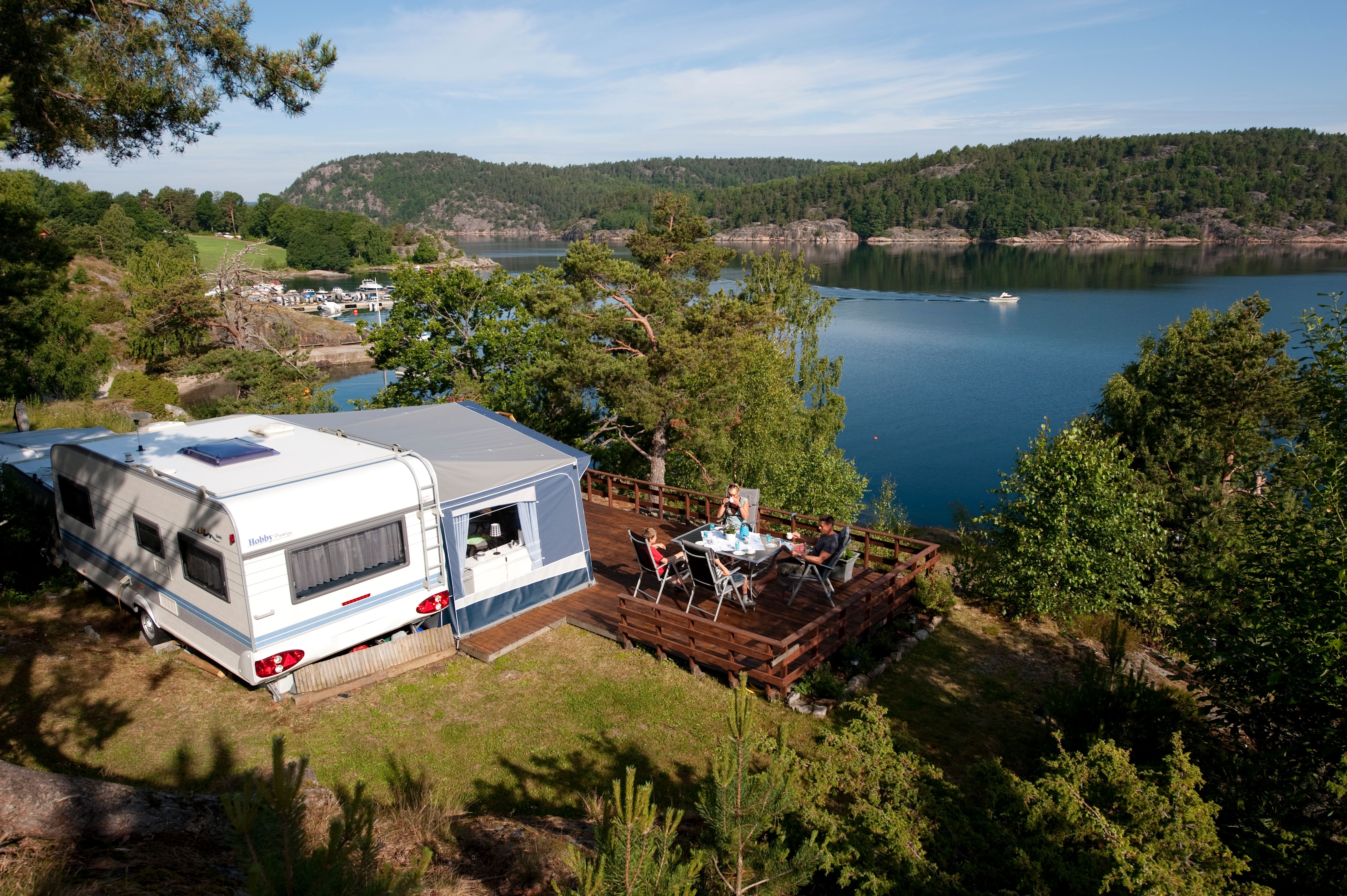 Sørlandet Feriesenter utsikt campingplass