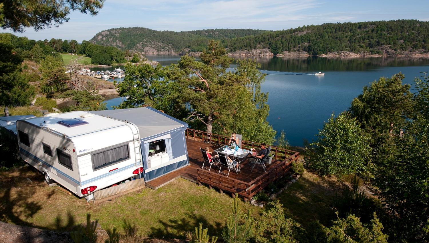 Sørlandet Feriesenter utsikt campingplass