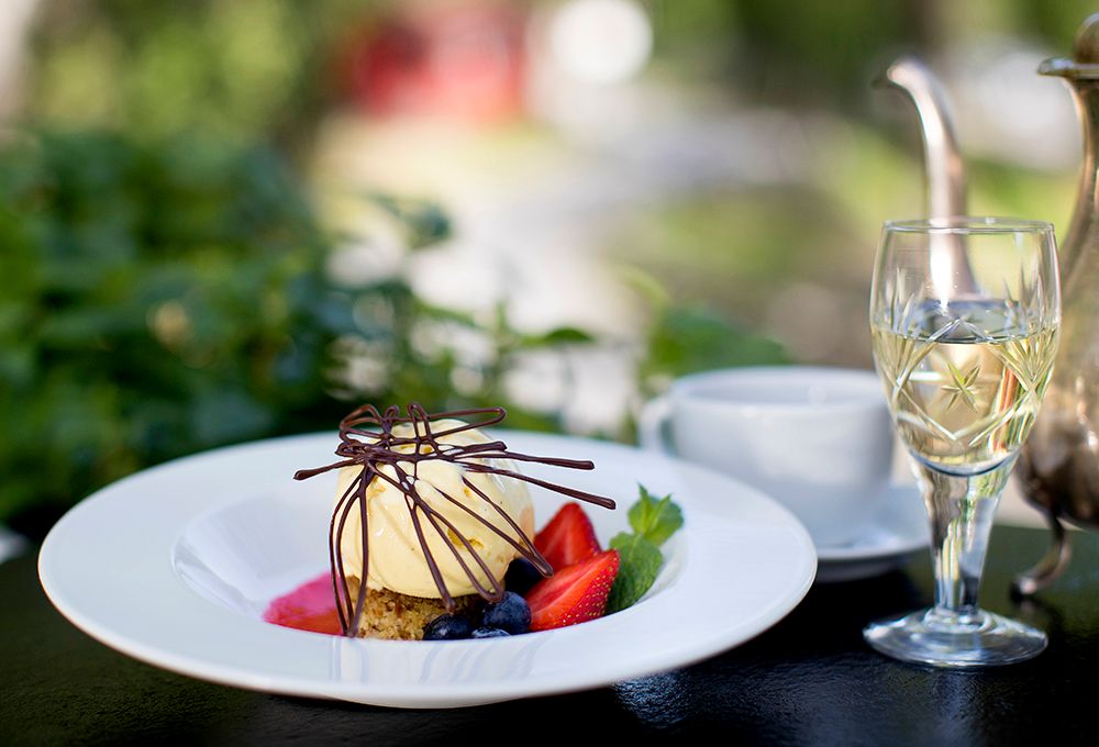 dessert served at Nutheim Gjestgiver