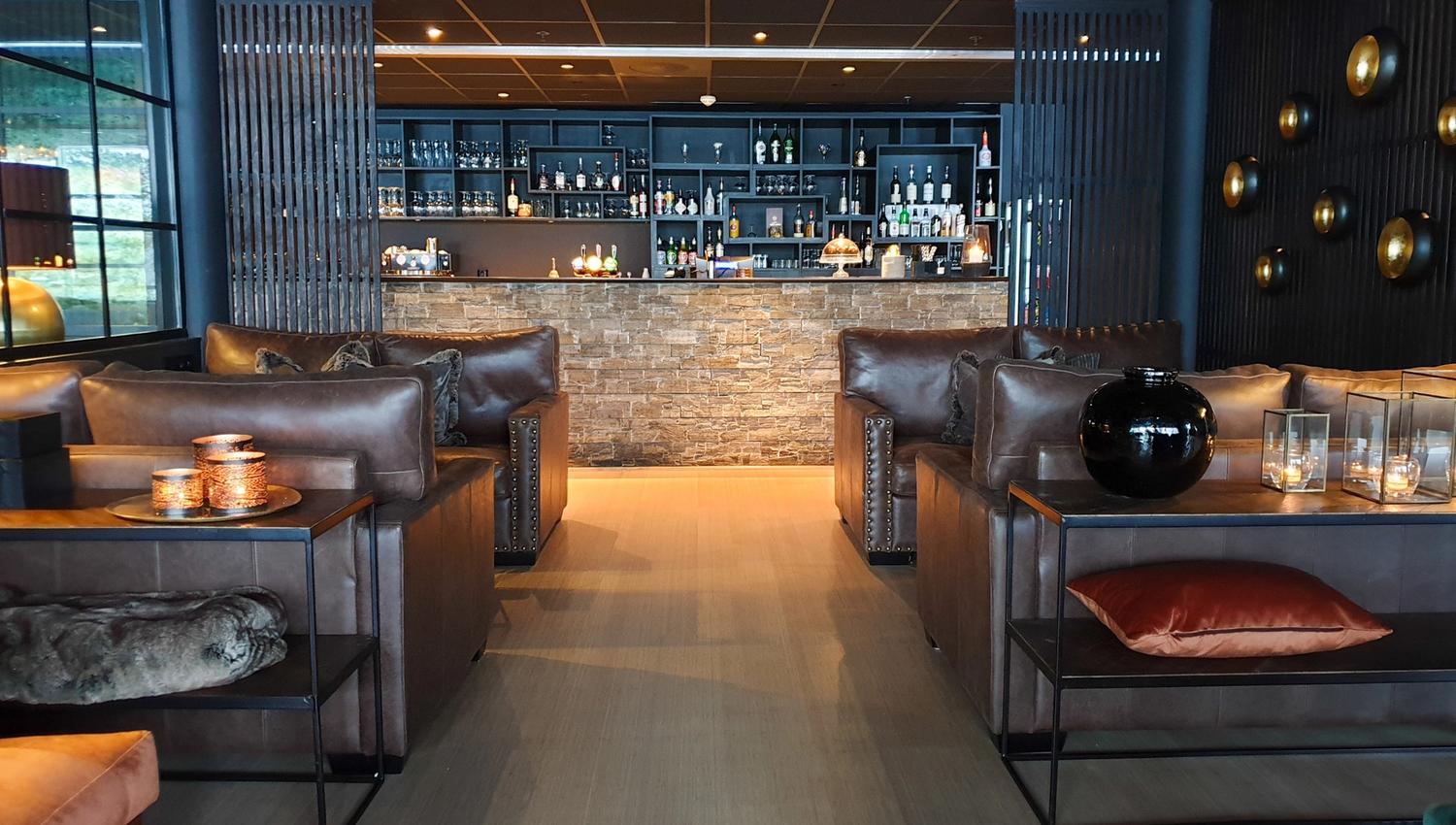 Sofa seats and bar
