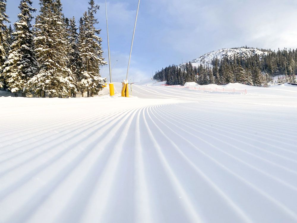 skispor på Gausta skisenter