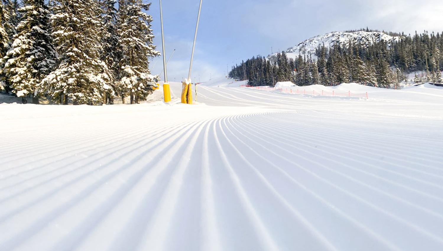 skispor på Gausta skisenter