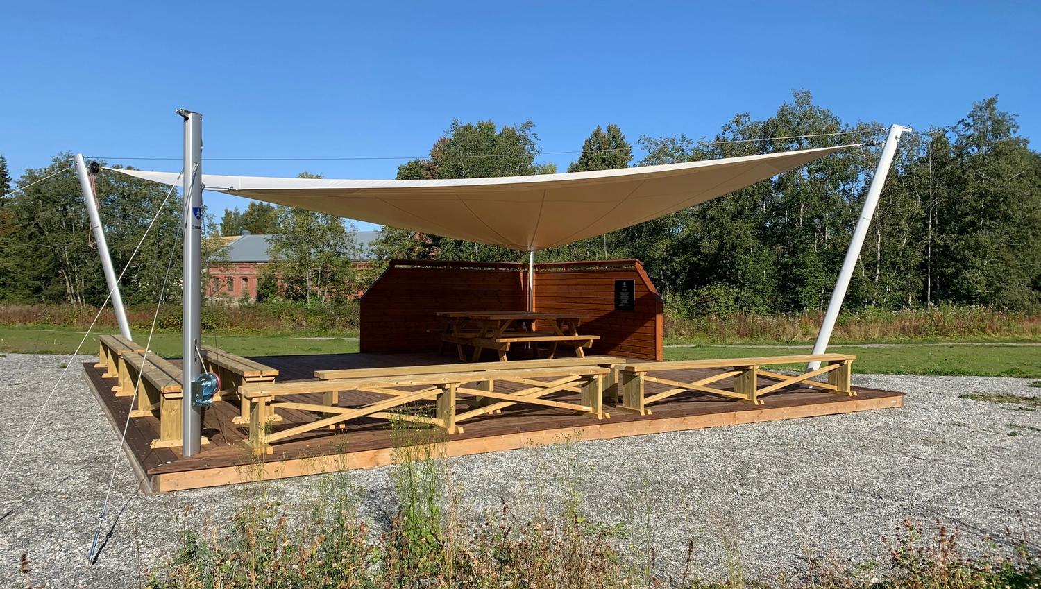 Seilet scene fra syd