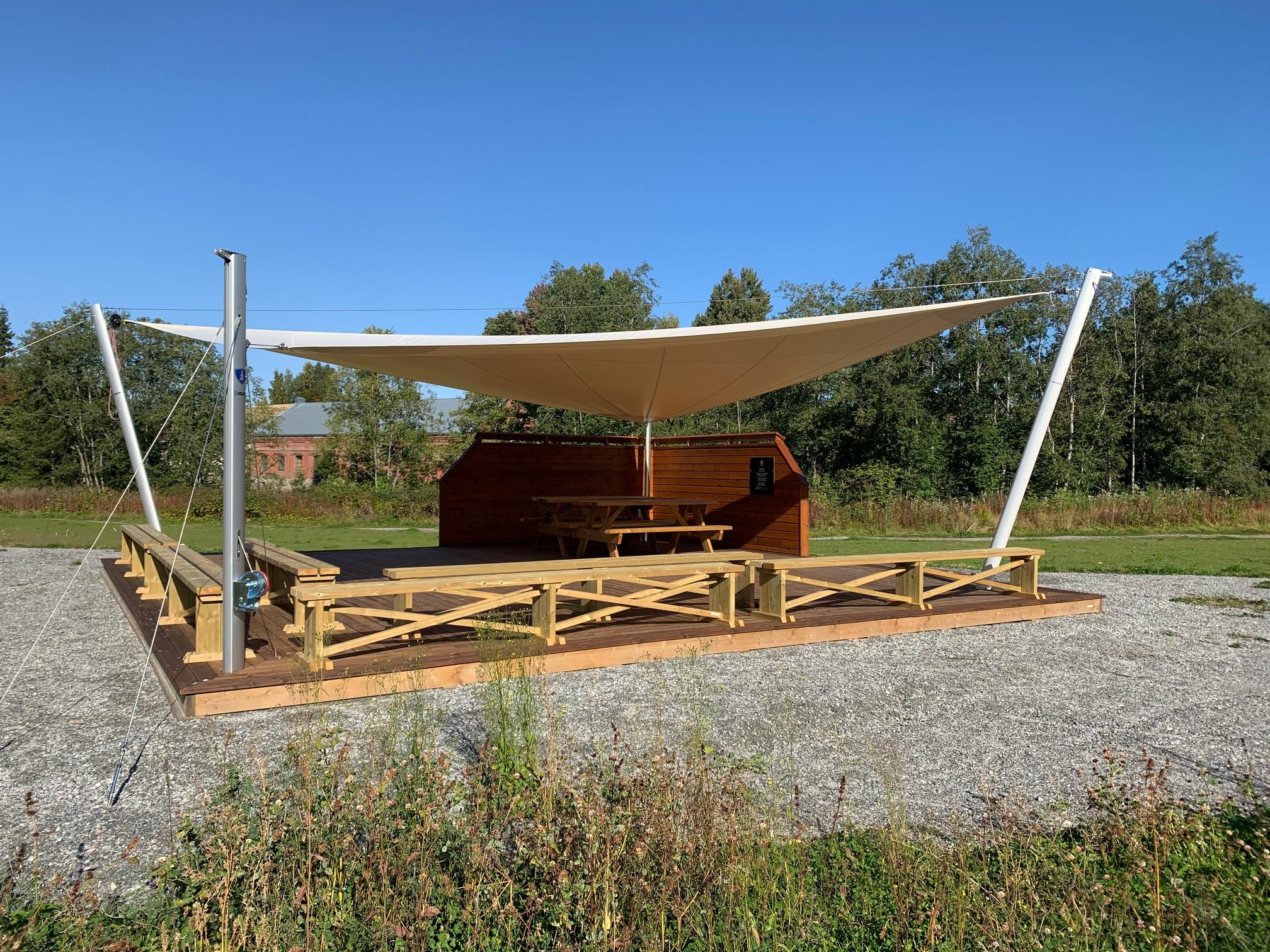 Seilet scene fra syd