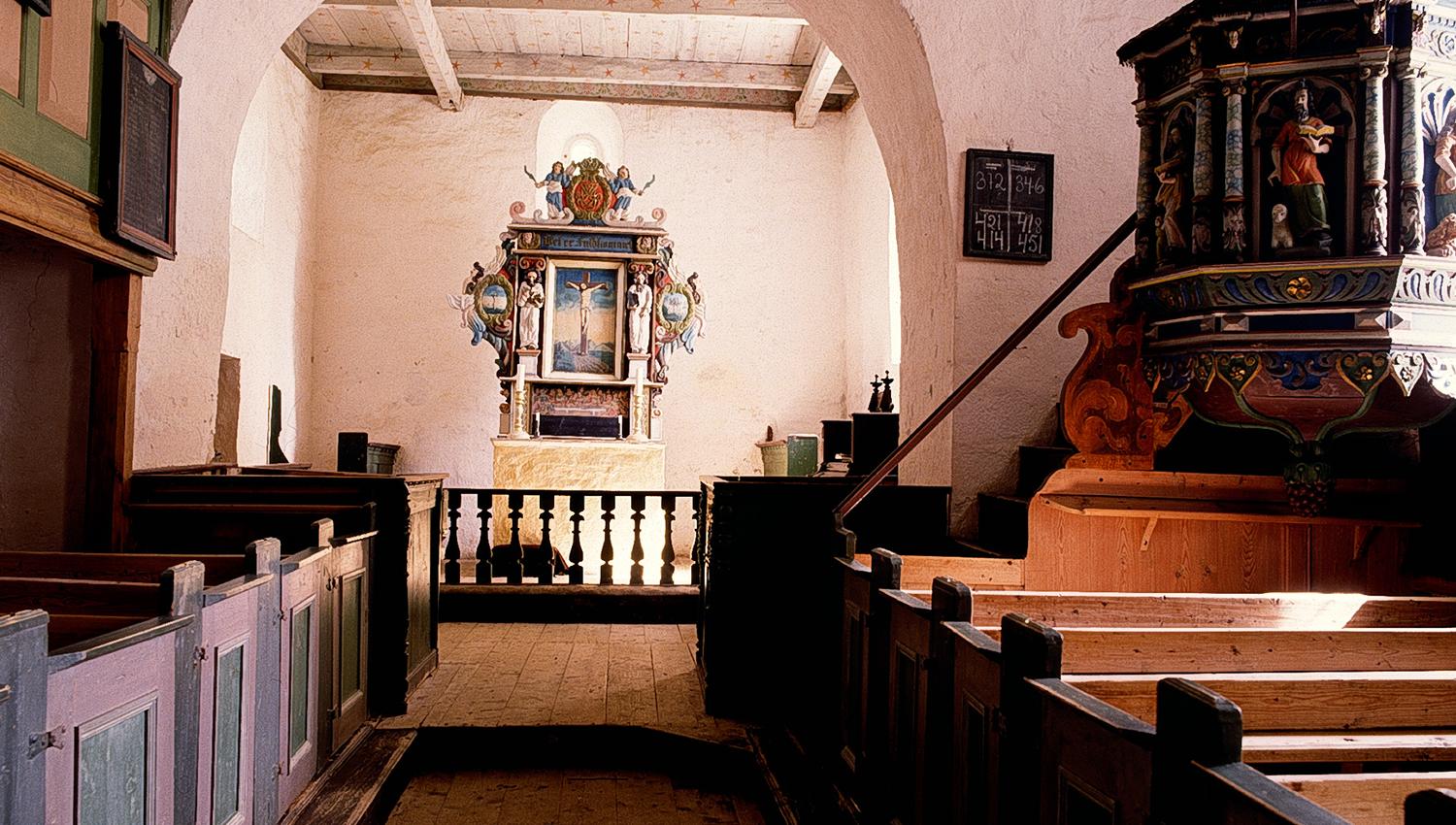 Inside Hustad Church