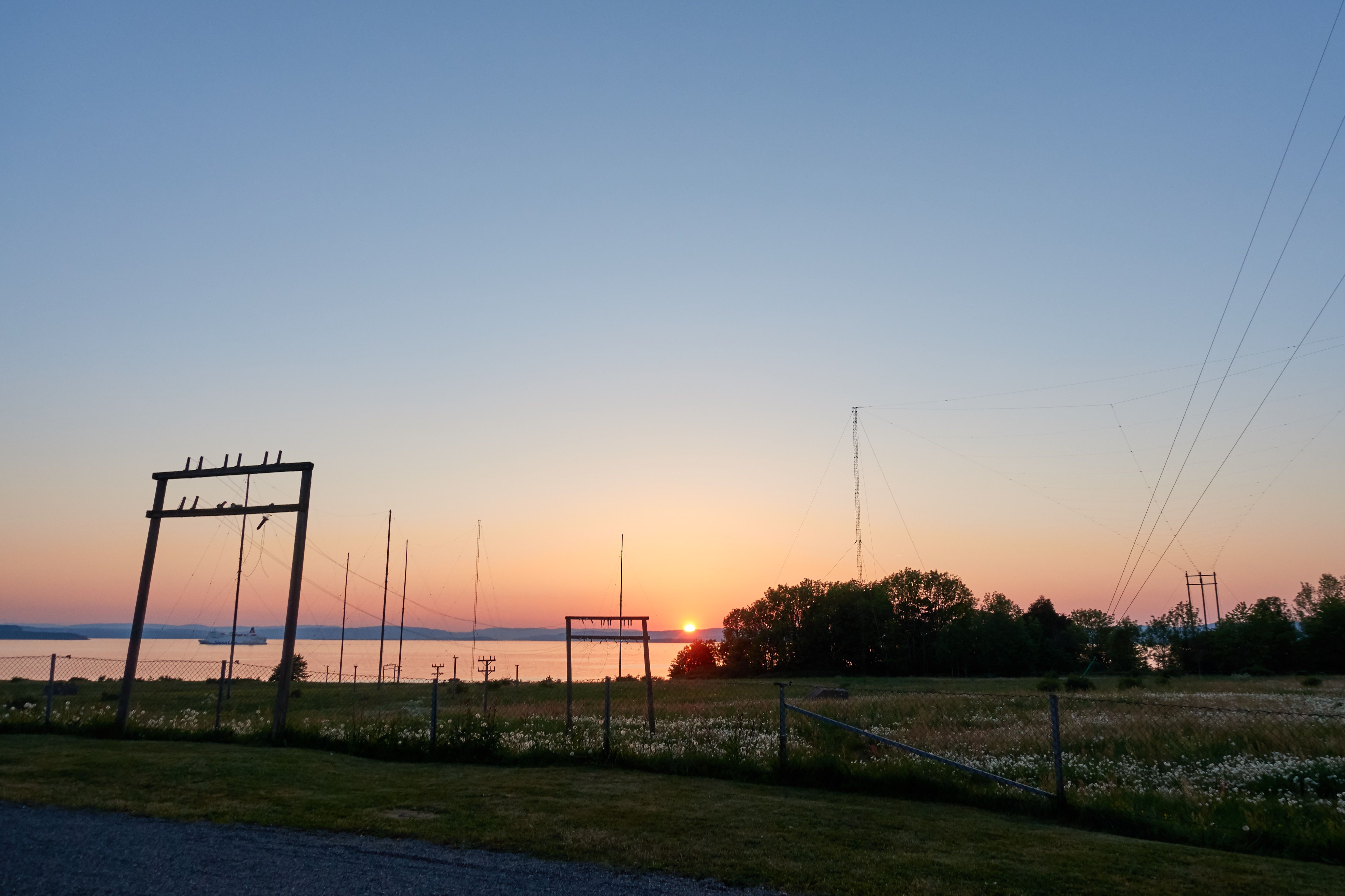 Sommer solnedgang