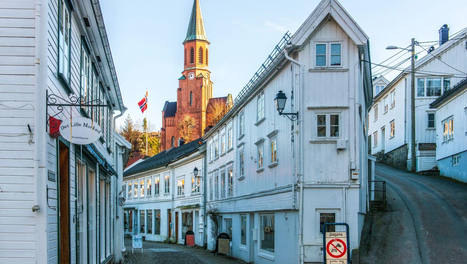 Huset Strykejernet i Tvedestrand sentrum