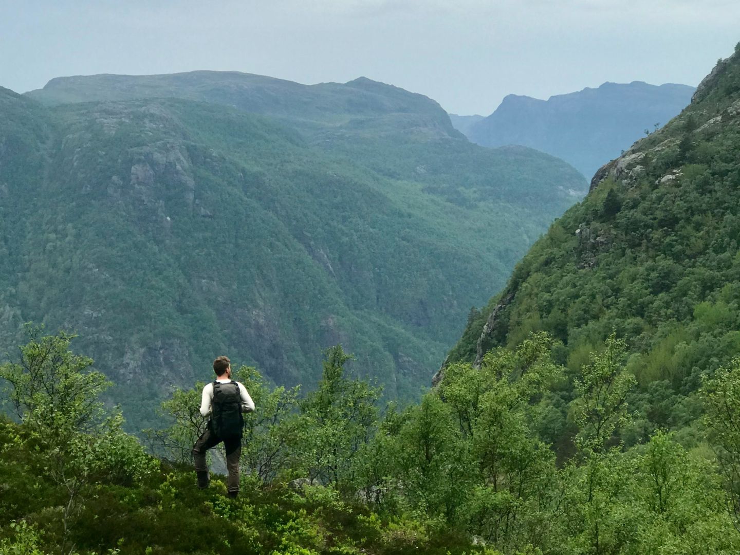 Ramnstoknuten is surrounded by green