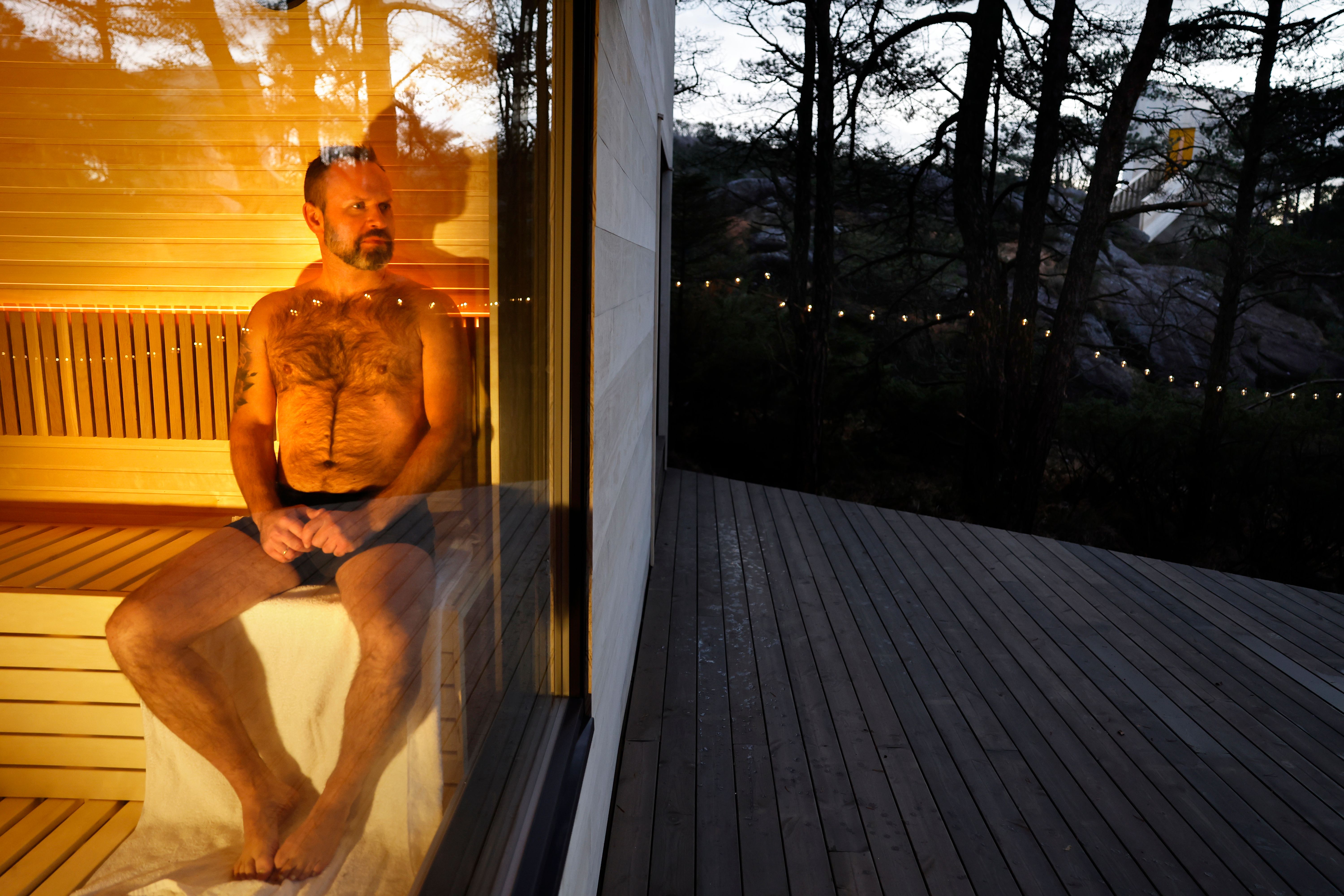 Avslapning i saunaen