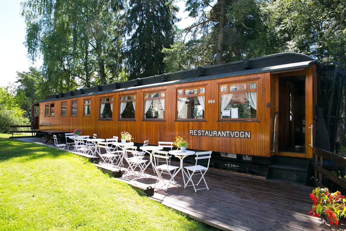 Servering ute på Norsk Jernbanemuseum