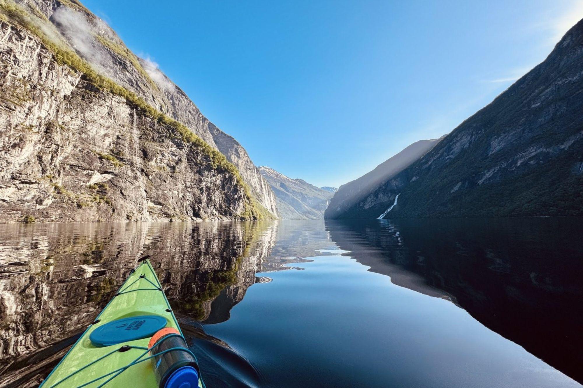 Multiday kayak from Tafjord to Geirangerfjord