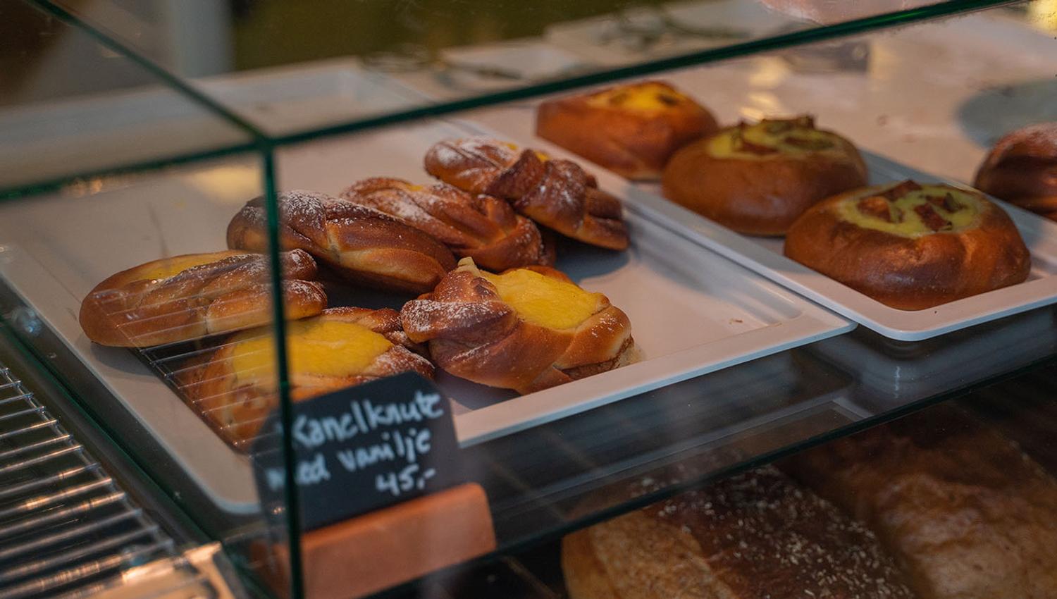 Litt av utvalget hos Marens bakeri i Meieribakken 4.