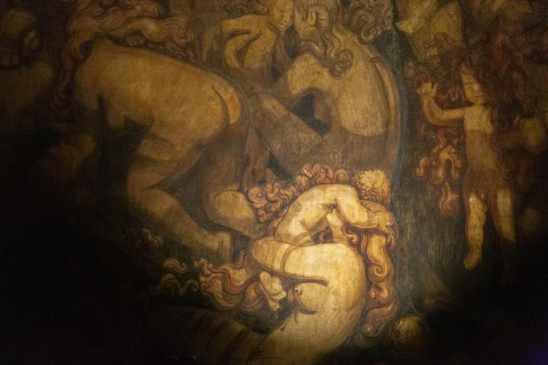 Detalj av freske.