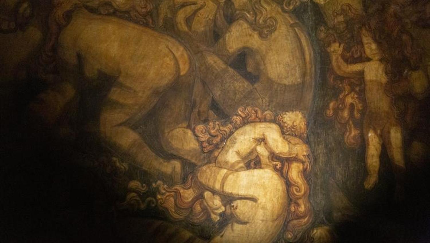 Detalj av freske.