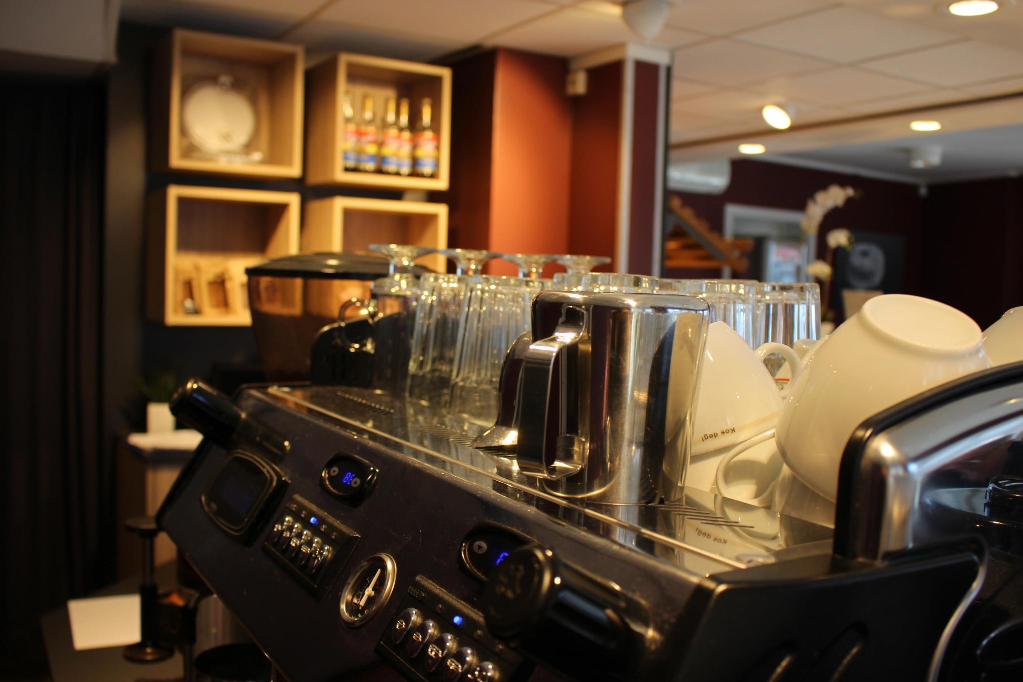 Stavelin, kaffemaskin