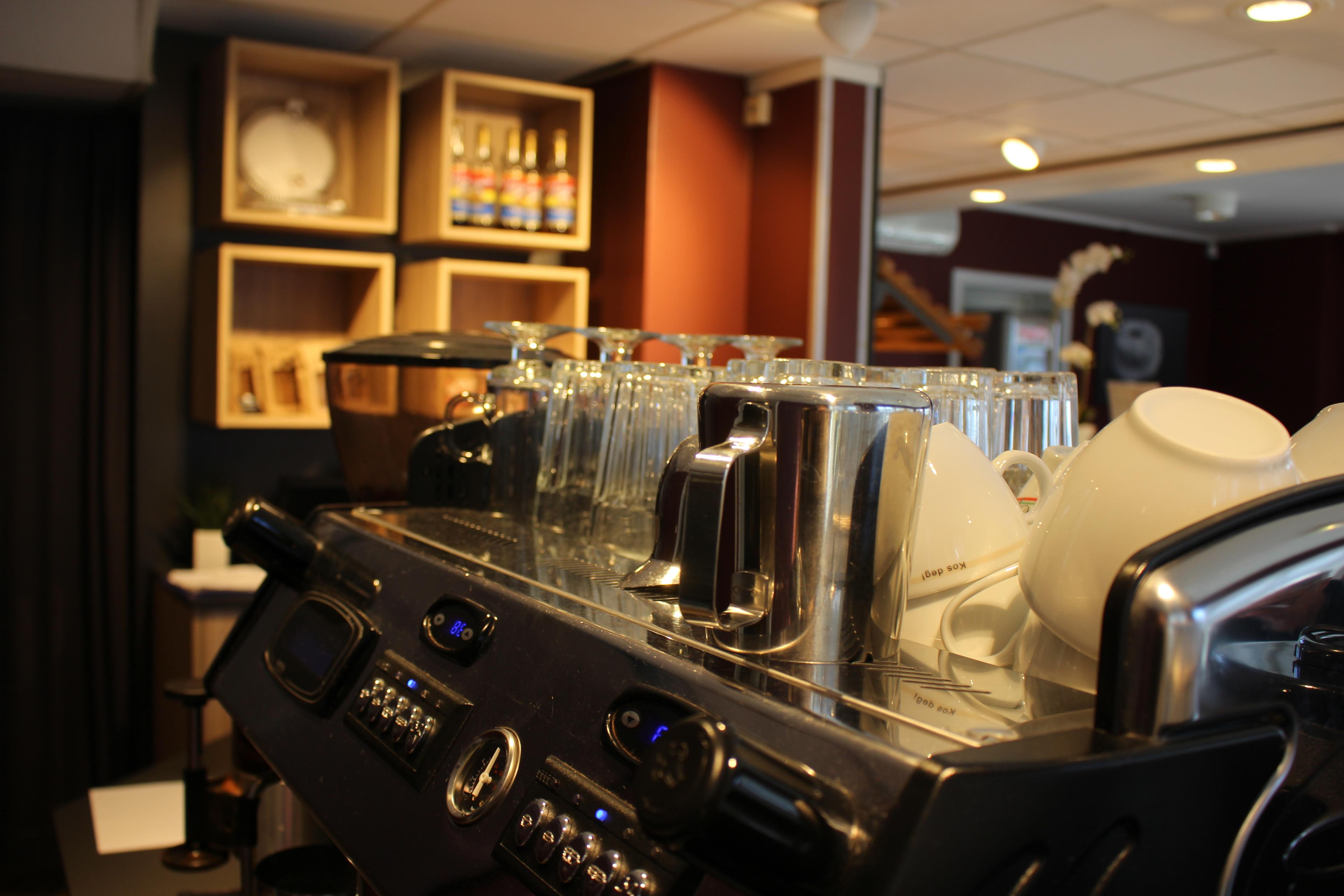 Stavelin, kaffemaskin