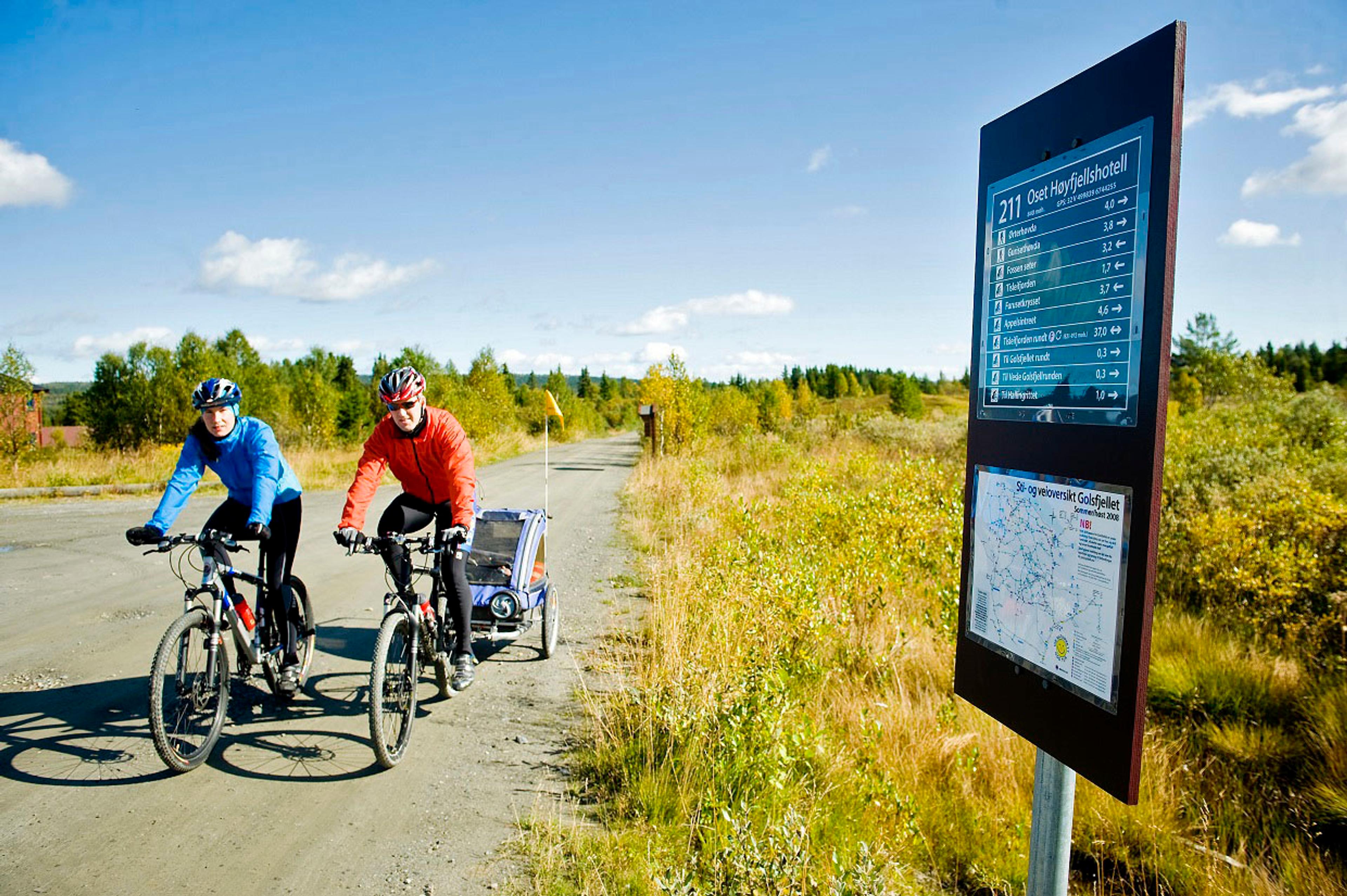 sykling på Golsfjellet