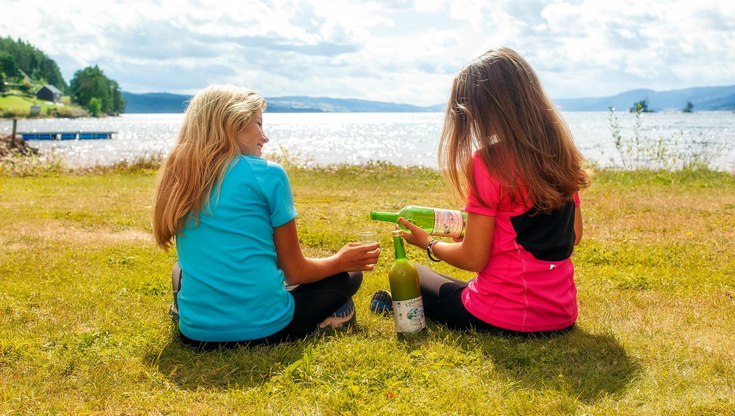 Eplemost piknik ved Randsfjorden Foto Oda Hveem