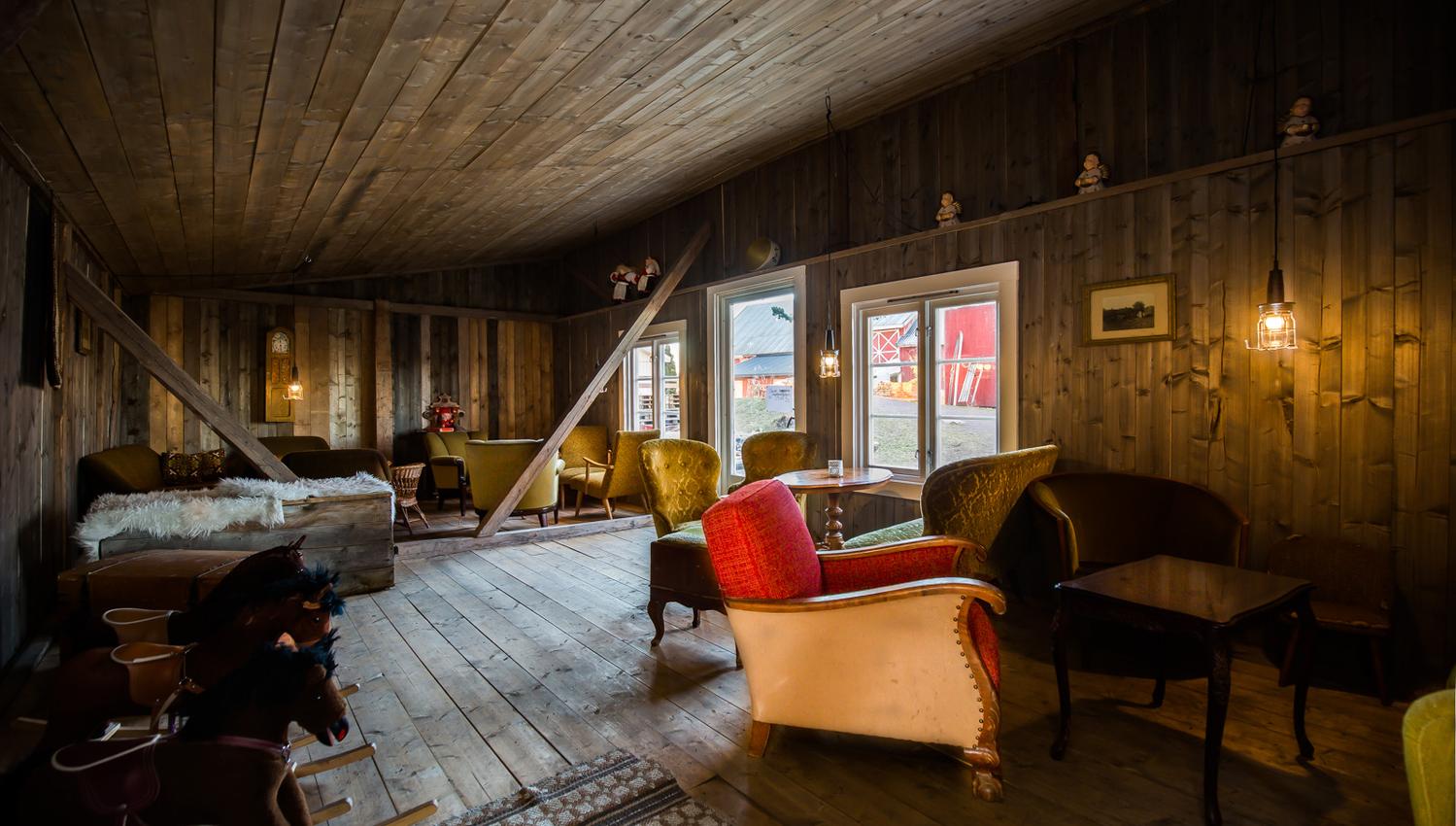 Indoors in Buggegården