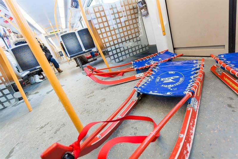 Interiør fra t-banen.