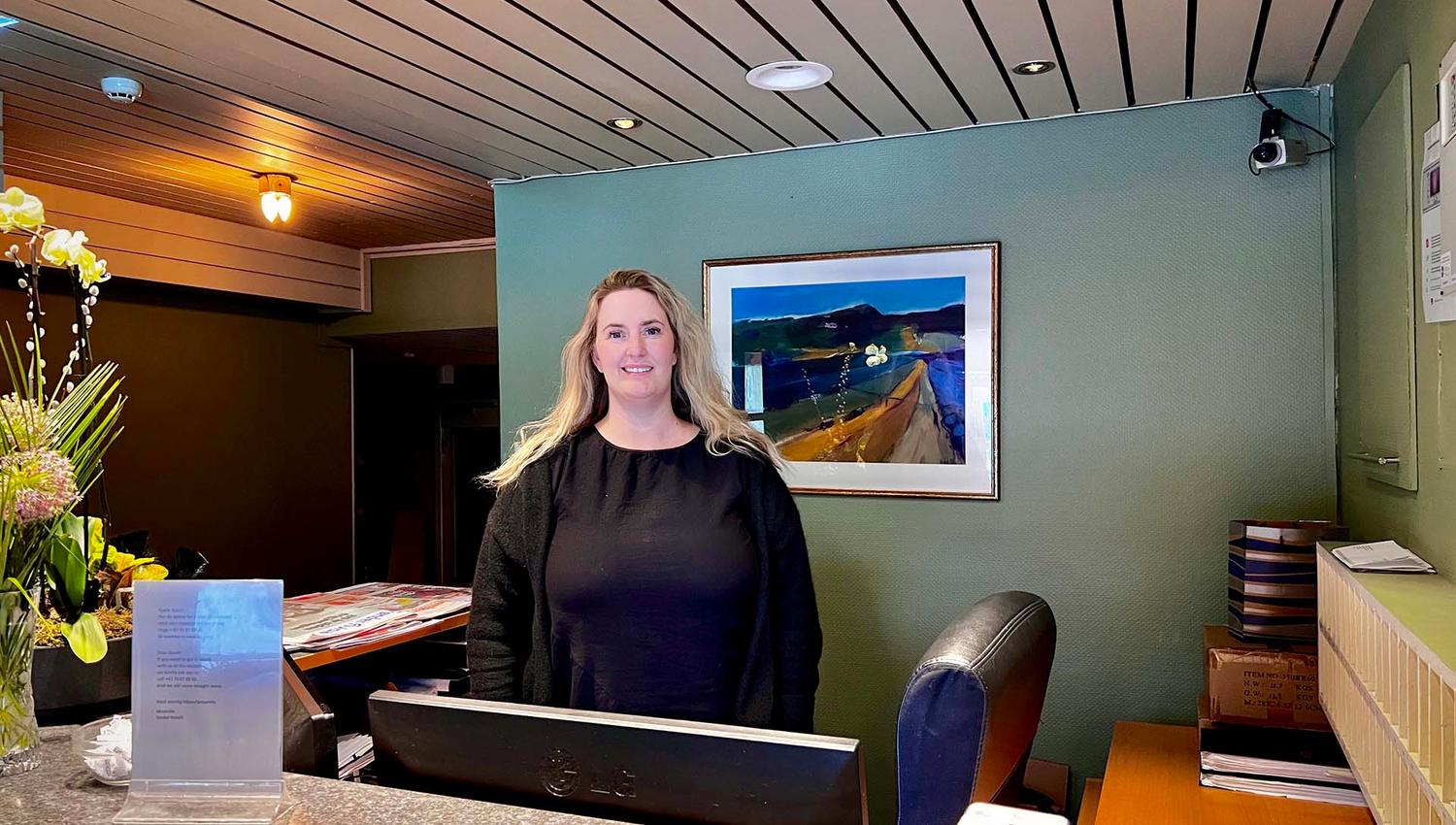 Veronika, eier og driver av Verdal hotell