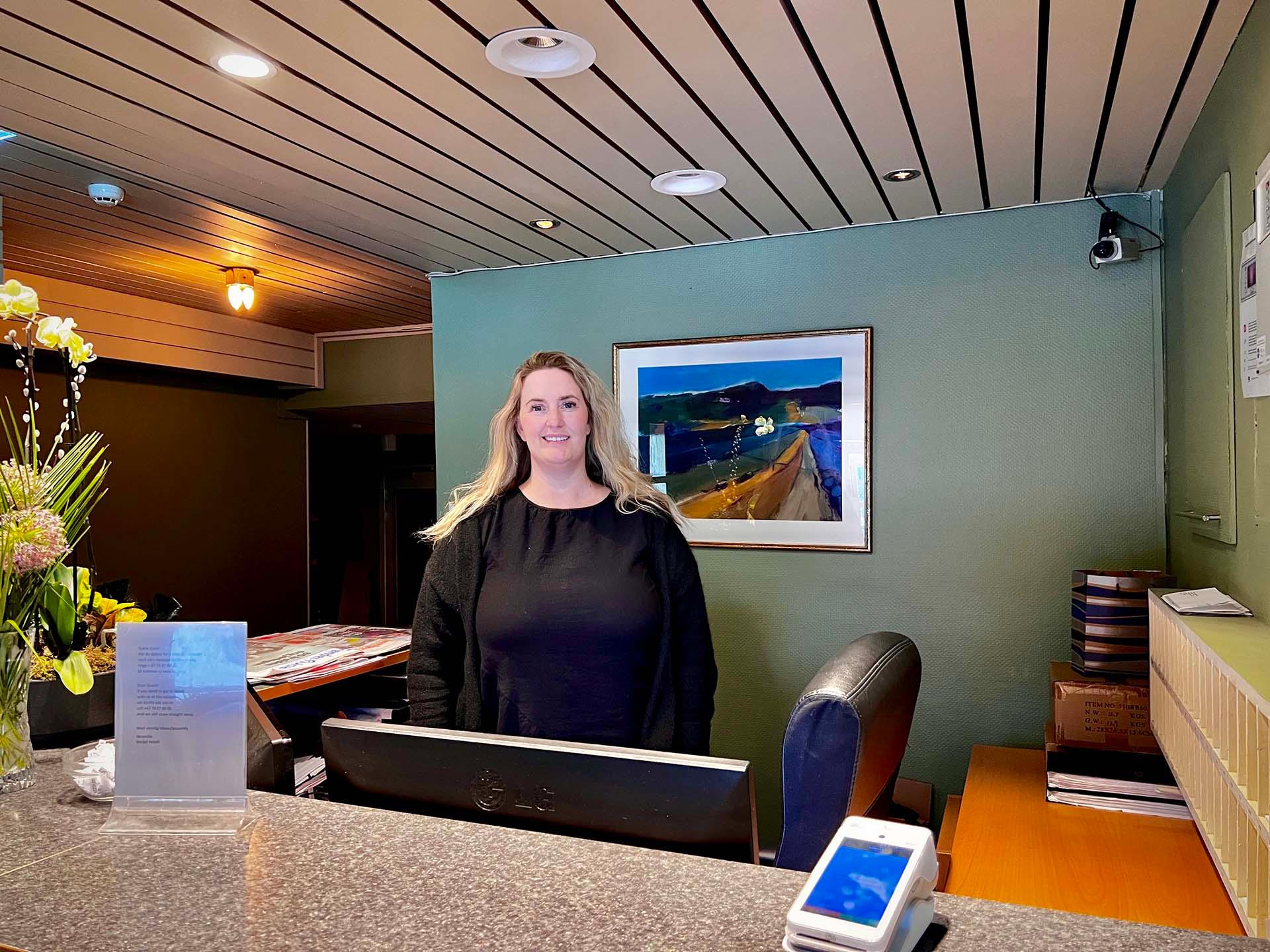 Veronika, eier og driver av Verdal hotell