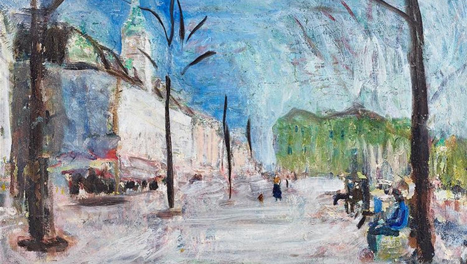 Painting of Karl Johans gate
