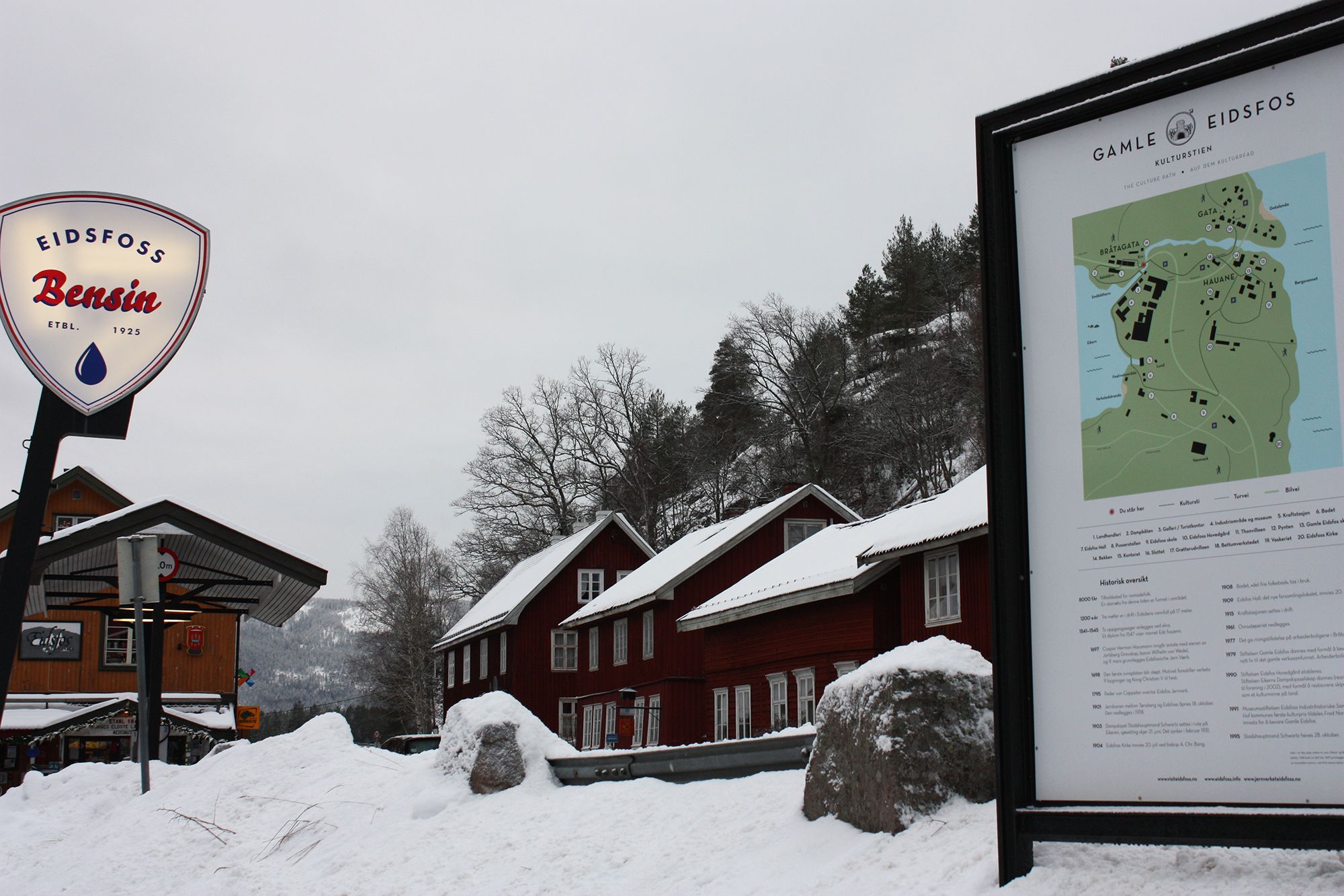 Eidsfoss in winter