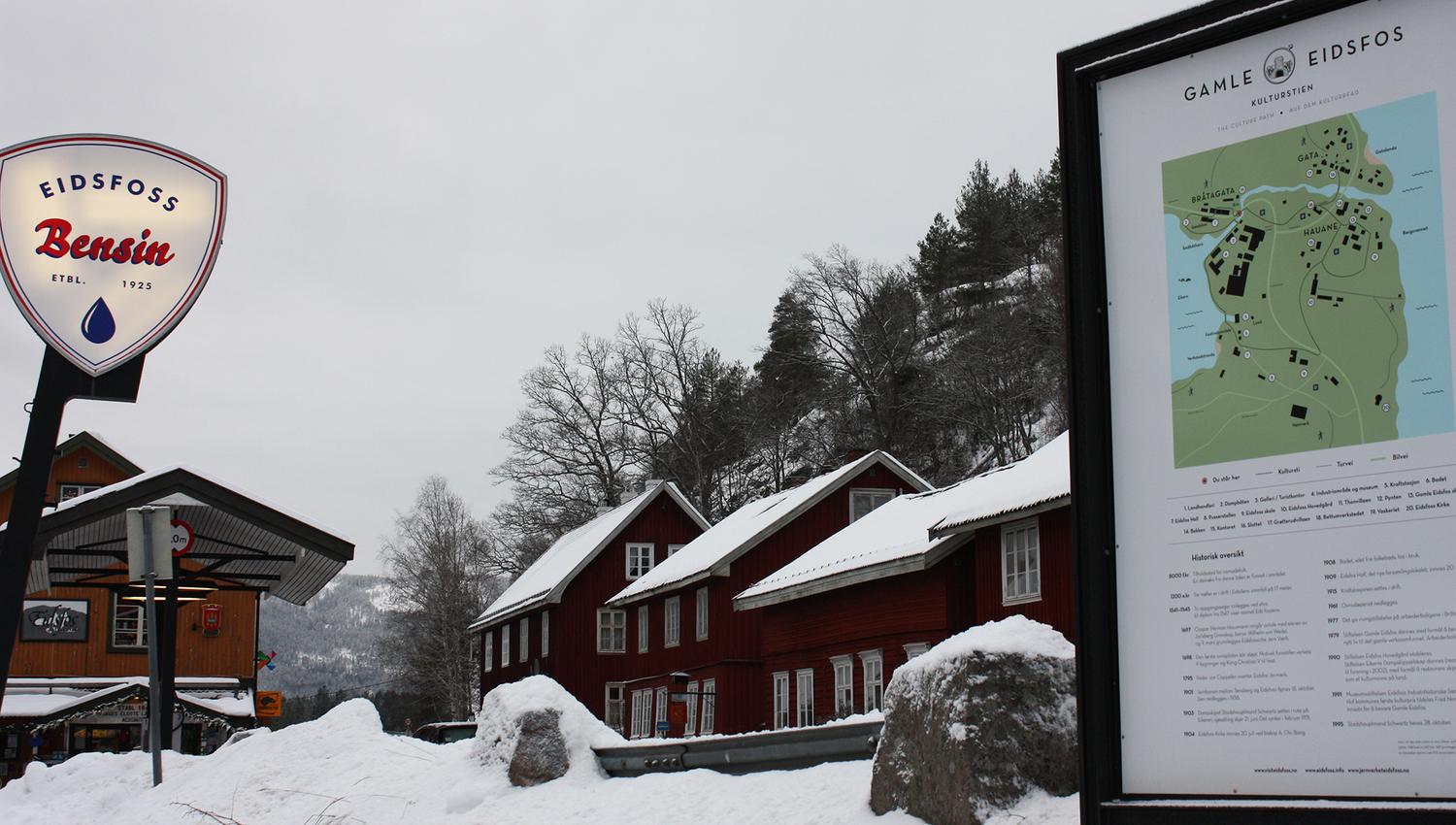 Eidsfoss in winter