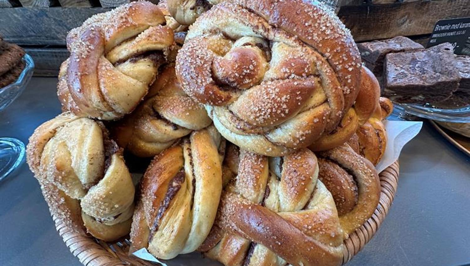 Detalj av bakevarer