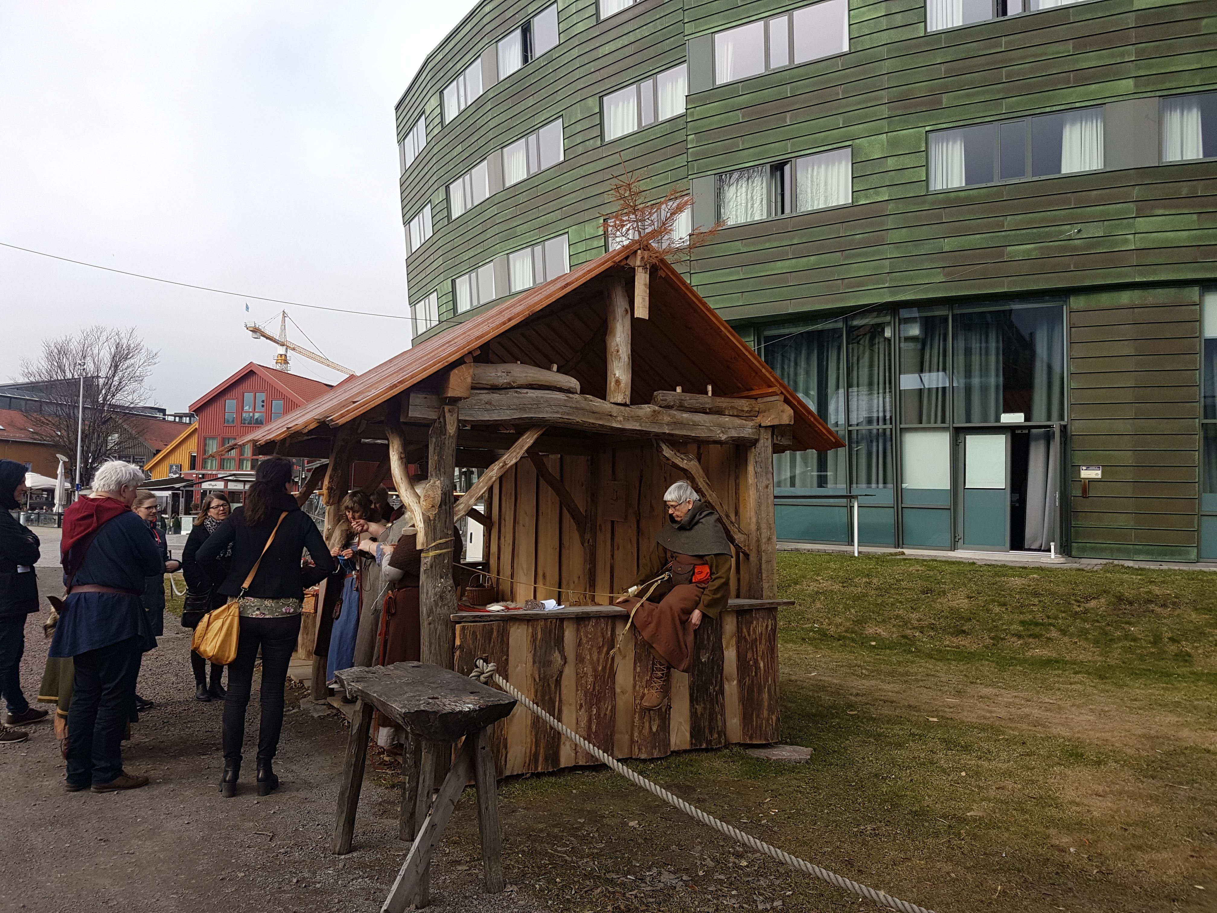 Bilde fra Vikingodden med Quality Hotel Tønsberg i bakgrunnen