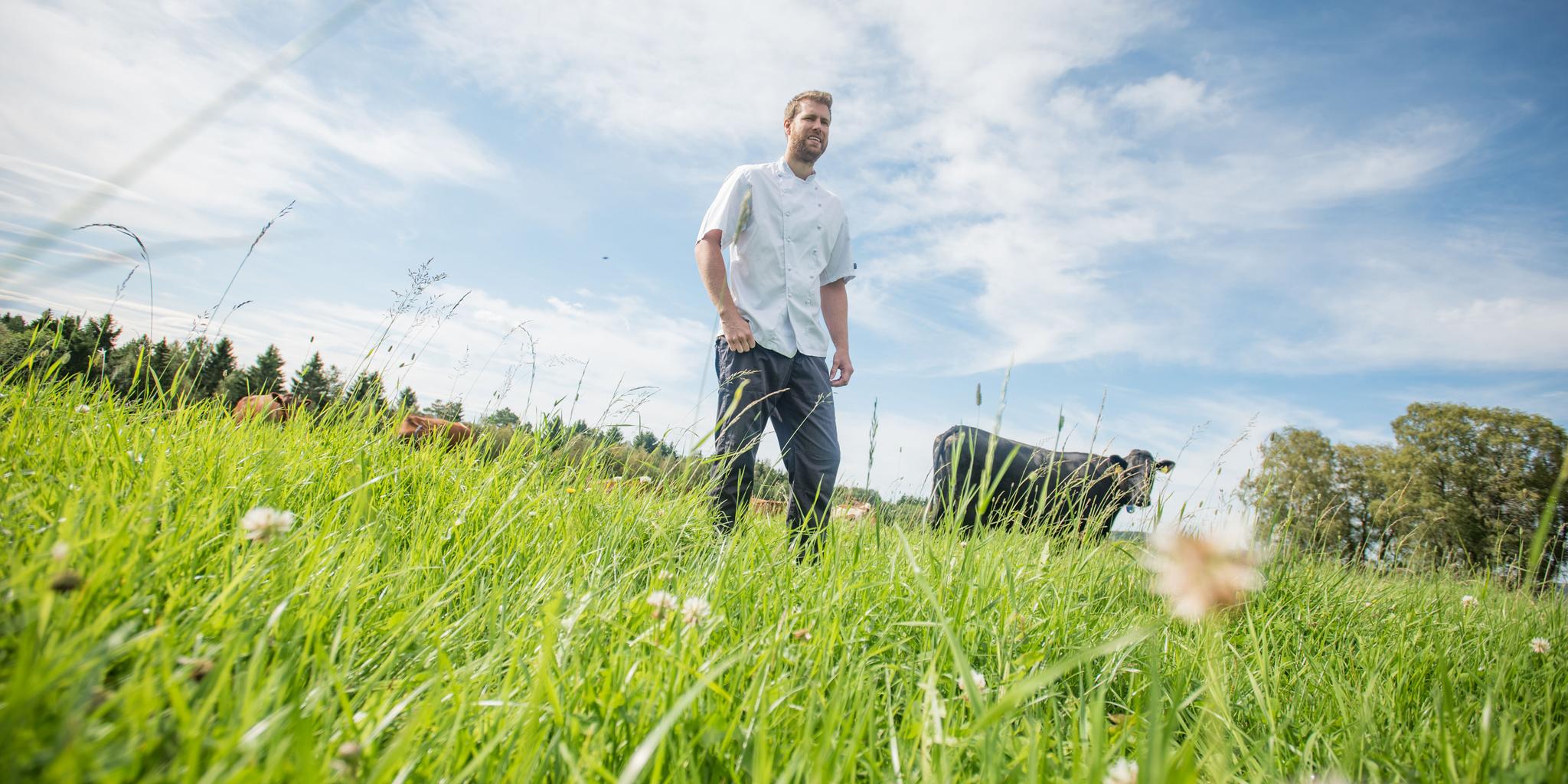 The Michelin chef Kim Tore Sjøbakk, the owner and head chef at Experience@Bjerkem