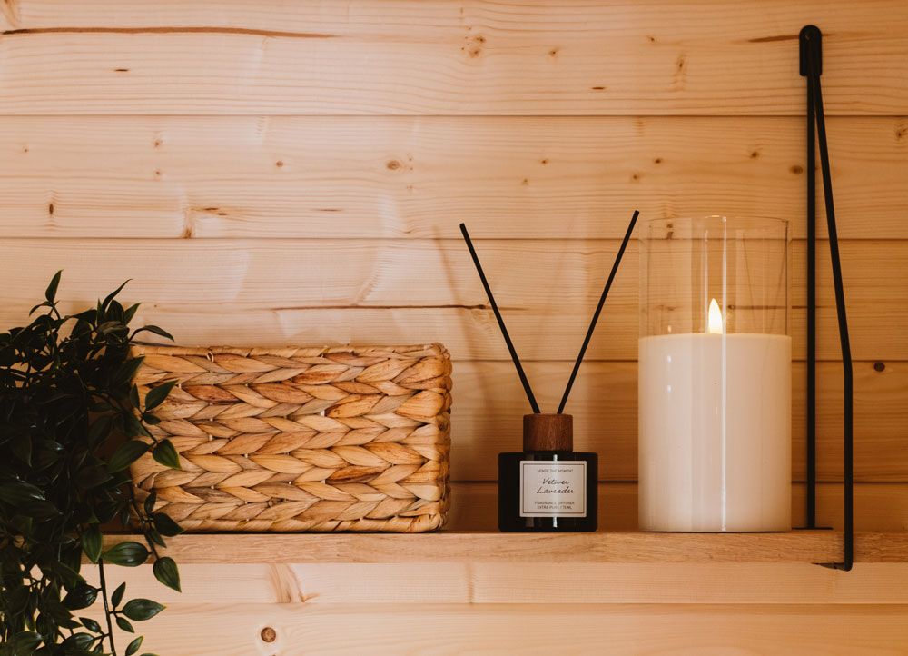 pynt på Heit Telemark sauna