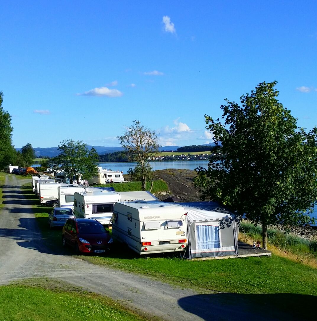Pitches for camper vans and mobile homes at Koa Camping