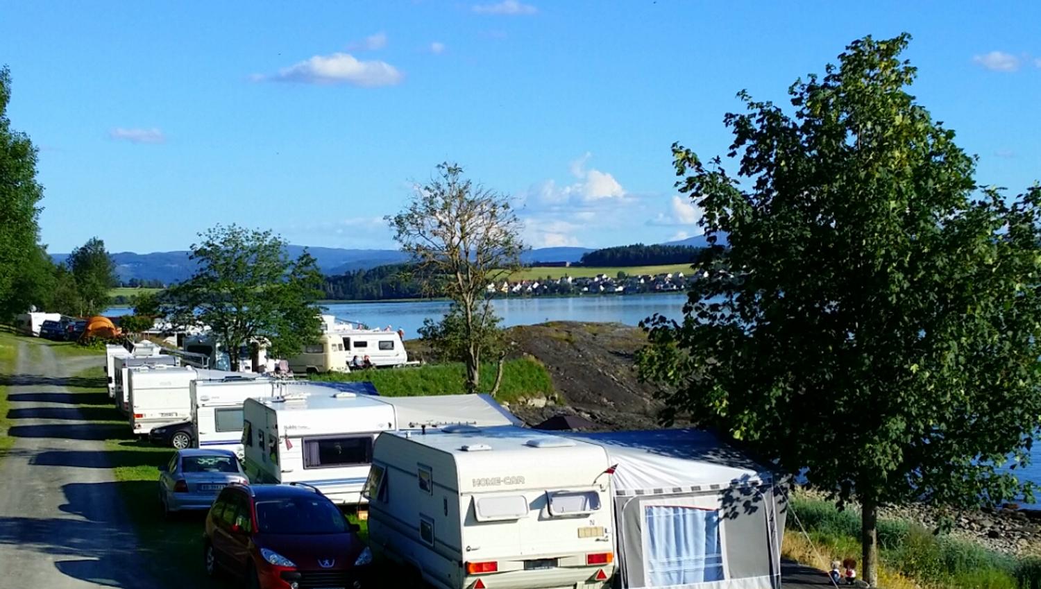 Pitches for camper vans and mobile homes at Koa Camping