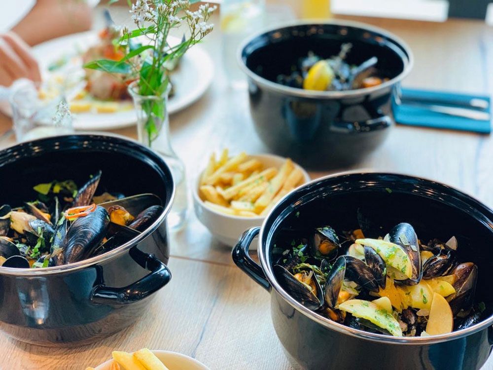 French-inspired dishes are served at Merci Restaurant in Porsgrunn 