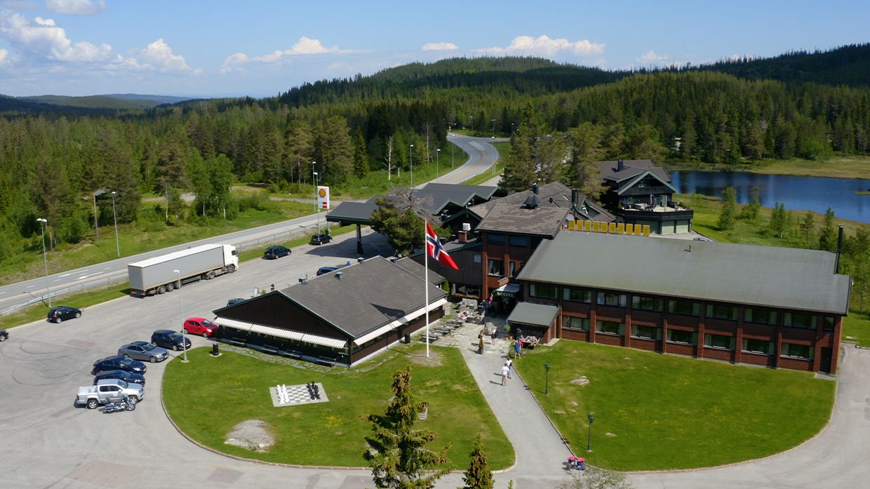 Lygnasæter hotell på sommeren