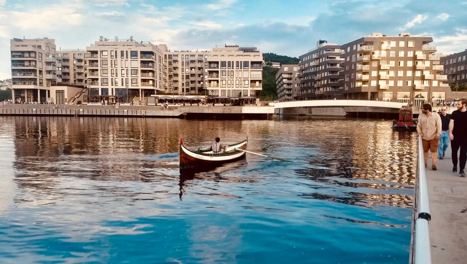 Færing-type boat in Bjørvika