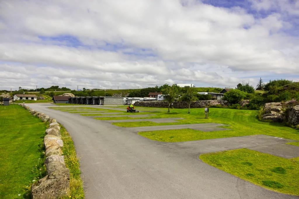 Pitches for caravans, motorhomes and tents