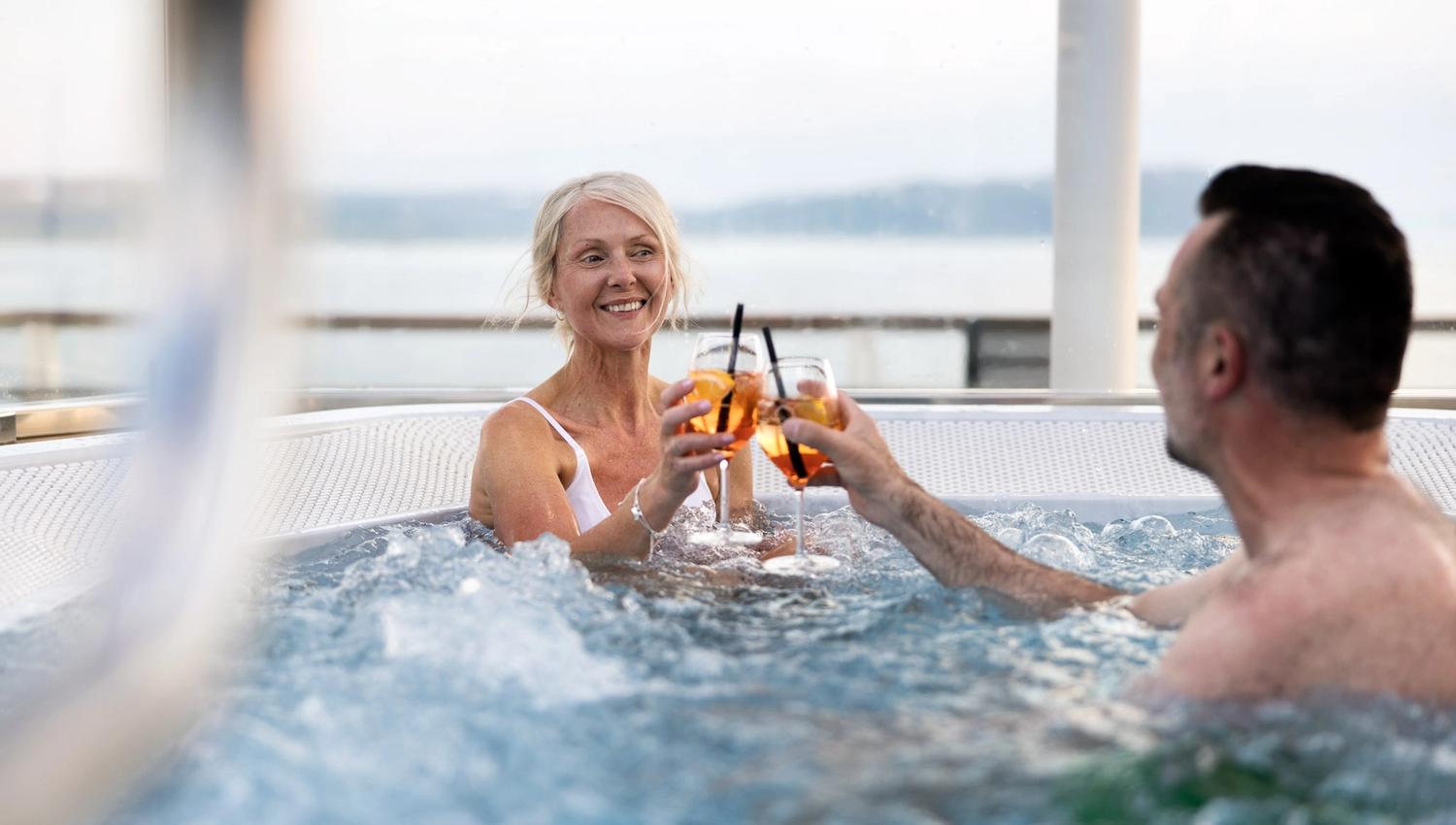 Jacuzzi hos Havila Kystruten