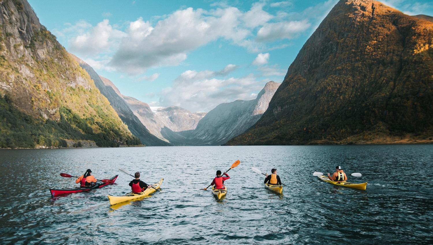 Kajakk på Kjøsnesfjorden
