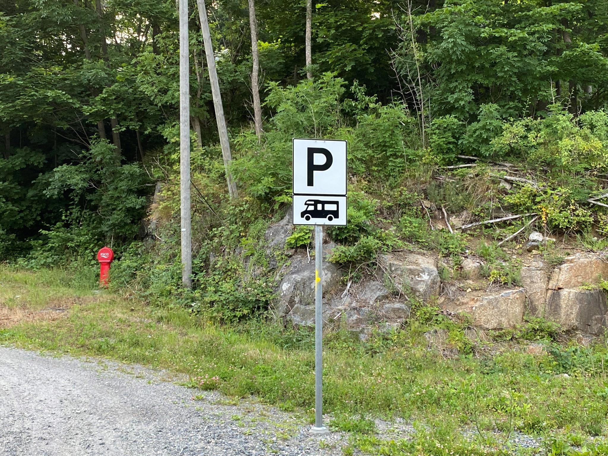 trafikkskilt for bobilparkering